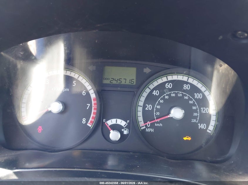 2009 Kia Rio VIN KNADE223796486366 IAAI salvage auction — REAR END, Salvage (California), sold $250 on 2026-07-20 (photo 7)
