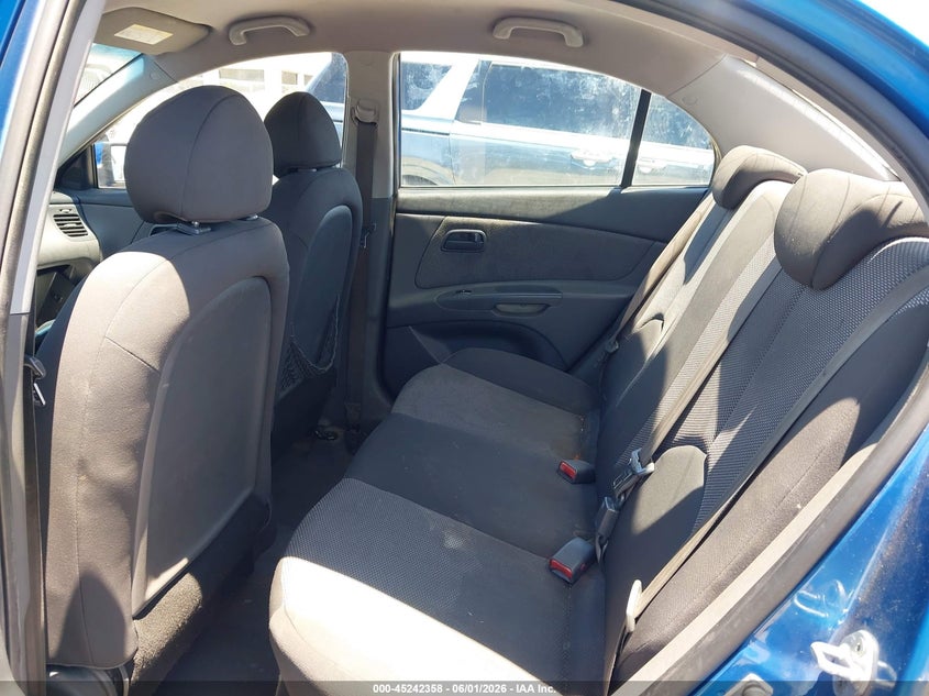 2009 Kia Rio VIN KNADE223796486366 IAAI salvage auction — REAR END, Salvage (California), sold $250 on 2026-07-20 (photo 8)