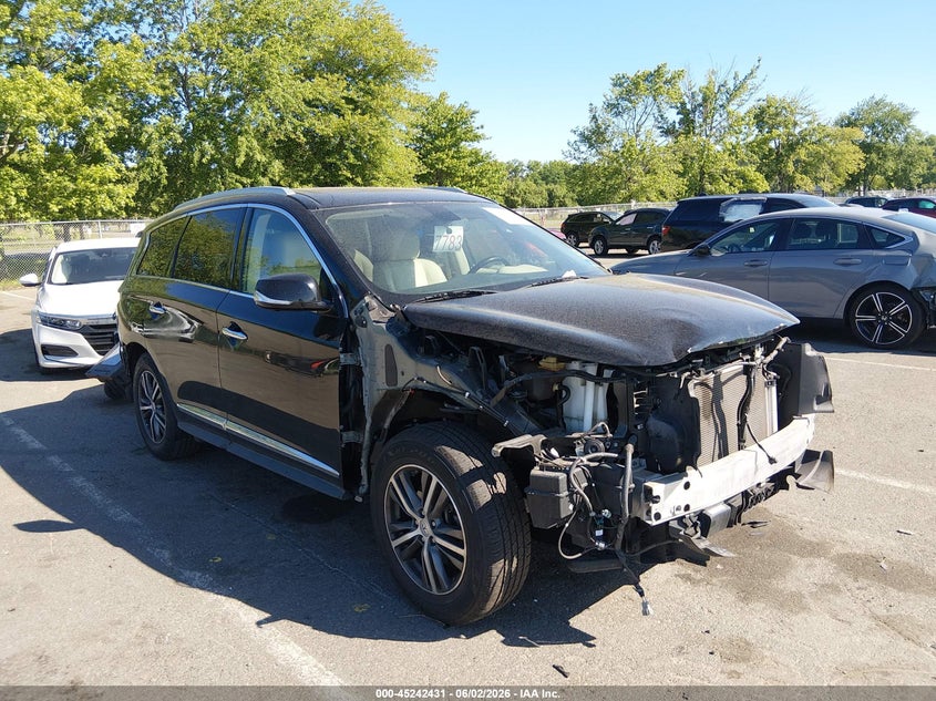 2018 Infiniti Qx60 VIN 5N1DL0MN1JC519083 IAAI salvage auction — FRONT & REAR, Salvage Title, sold $2,750 on 2026-07-20 (photo 1)