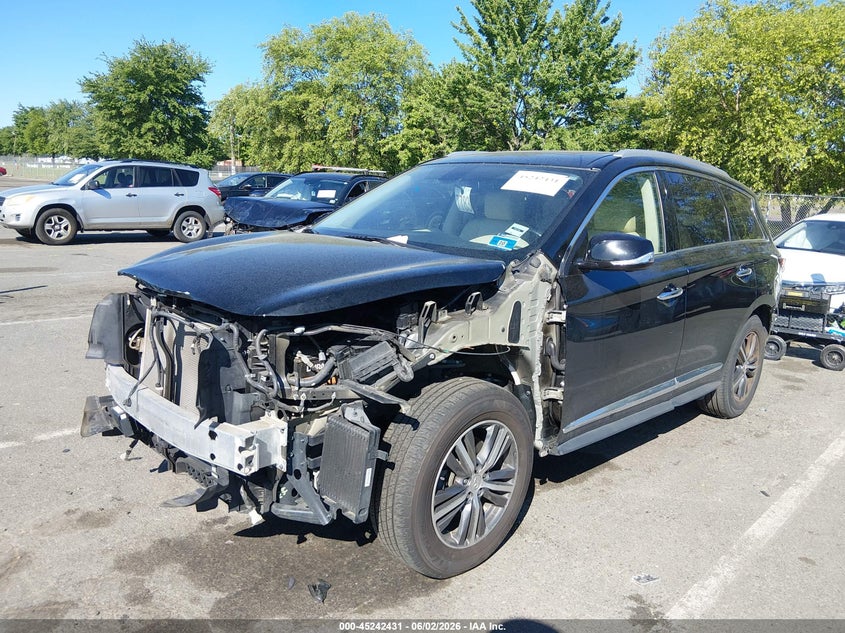 2018 Infiniti Qx60 VIN 5N1DL0MN1JC519083 IAAI salvage auction — FRONT & REAR, Salvage Title, sold $2,750 on 2026-07-20 (photo 2)