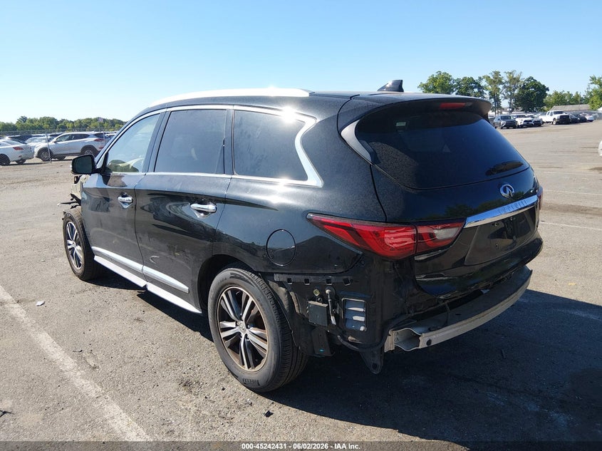 2018 Infiniti Qx60 VIN 5N1DL0MN1JC519083 IAAI salvage auction — FRONT & REAR, Salvage Title, sold $2,750 on 2026-07-20 (photo 3)