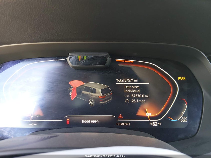 2019 BMW X7 VIN 5UXCX4C55KLB39499 IAAI salvage auction — Front End, Salvage (Arizona), sold $27,500 on 2026-06-16 (photo 7)
