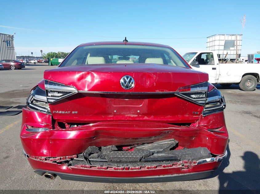 2018 Volkswagen Passat VIN 1VWBA7A36JC001089 IAAI salvage auction — REAR END, Salvage (Utah), sold $3,850 on 2026-07-09 (photo 6)