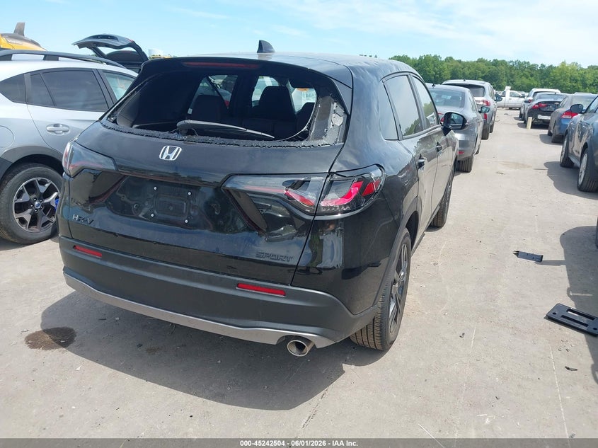 2026 Honda Hr-v VIN 3CZRZ2H58TM733028 IAAI salvage auction — HAIL, Salvage Title, sold $25 on 2026-07-31 (photo 4)