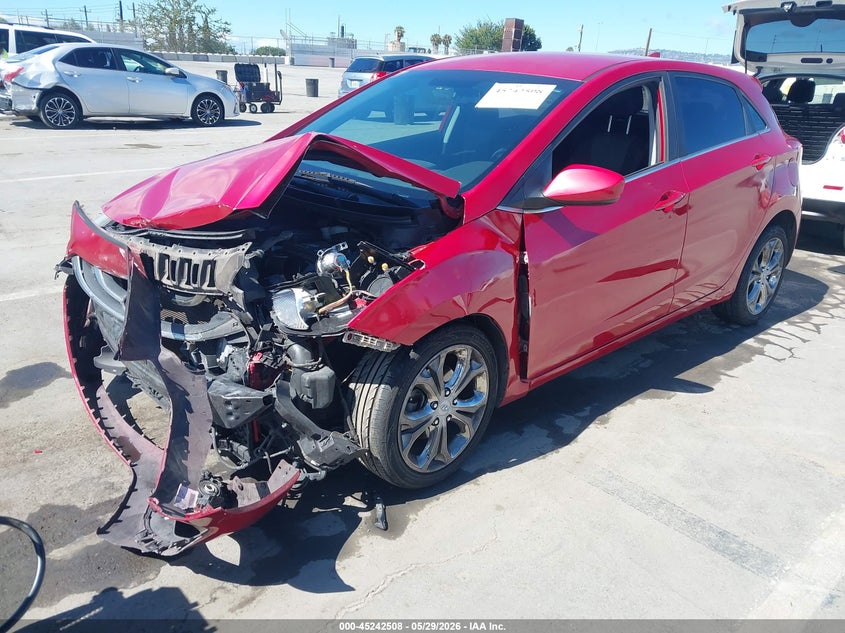 2013 Hyundai Elantra VIN KMHD35LE3DU130328 IAAI salvage auction — FRONT & REAR, Salvage Title, sold $650 on 2026-07-15 (photo 2)