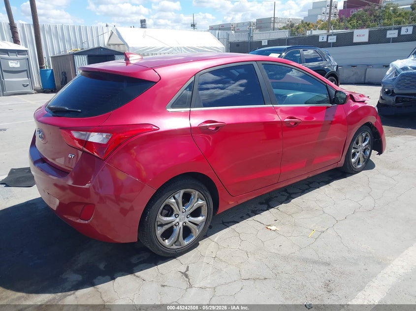 2013 Hyundai Elantra VIN KMHD35LE3DU130328 IAAI salvage auction — FRONT & REAR, Salvage Title, sold $650 on 2026-07-15 (photo 4)