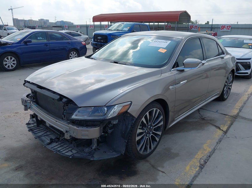 2018 Lincoln Continental VIN 1LN6L9SK0J5606354 IAAI salvage auction — FRONT END, Original (Texas), sold $6,600 on 2026-07-20 (photo 2)