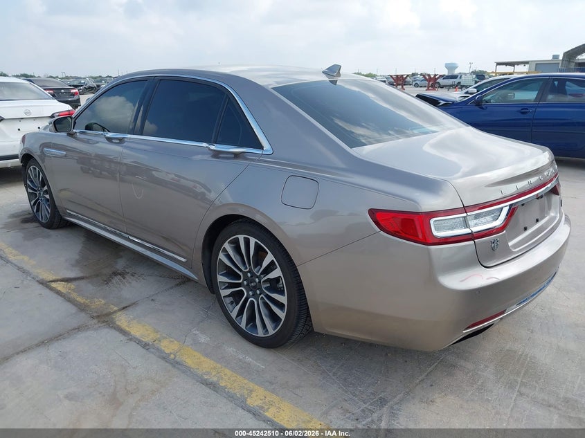 2018 Lincoln Continental VIN 1LN6L9SK0J5606354 IAAI salvage auction — FRONT END, Original (Texas), sold $6,600 on 2026-07-20 (photo 3)