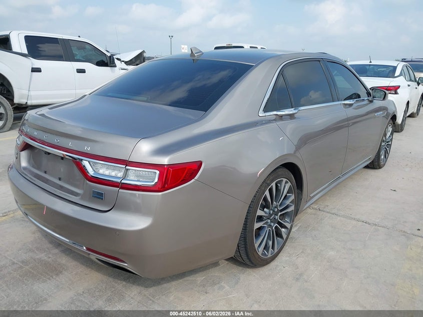 2018 Lincoln Continental VIN 1LN6L9SK0J5606354 IAAI salvage auction — FRONT END, Original (Texas), sold $6,600 on 2026-07-20 (photo 4)