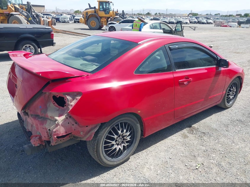 2007 Honda Civic VIN 2HGFG215X7H703141 IAAI salvage auction — REAR END, Salvage (California), sold $2,200 on 2026-07-09 (photo 4)