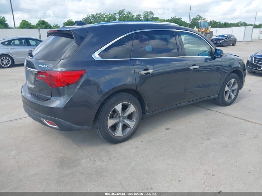 2014 Acura Mdx VIN 5FRYD3H2XEB006717 IAAI salvage auction — HAIL, Salvage Title, sold $3,875 on 2026-07-24 (photo 4)