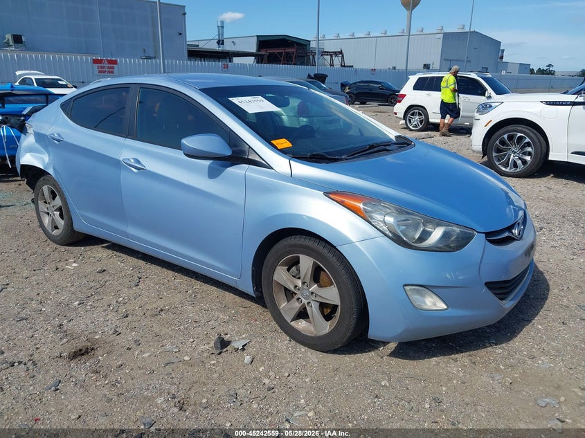 2012 Hyundai Elantra VIN KMHDH4AE6CU376772 IAAI salvage auction — RIGHT REAR, Salvage Title, sold $525 on 2026-07-23 (photo 1)