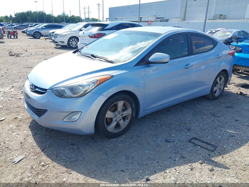 2012 Hyundai Elantra VIN KMHDH4AE6CU376772 IAAI salvage auction — RIGHT REAR, Salvage Title, sold $525 on 2026-07-23 (photo 2)
