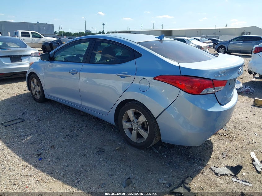 2012 Hyundai Elantra VIN KMHDH4AE6CU376772 IAAI salvage auction — RIGHT REAR, Salvage Title, sold $525 on 2026-07-23 (photo 3)
