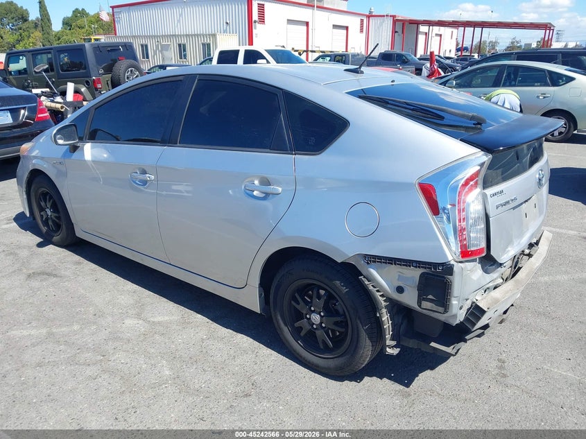 2013 Toyota Prius VIN JTDKN3DU6D5690385 IAAI salvage auction — REAR END, Salvage Title, sold $2,450 on 2026-07-16 (photo 3)