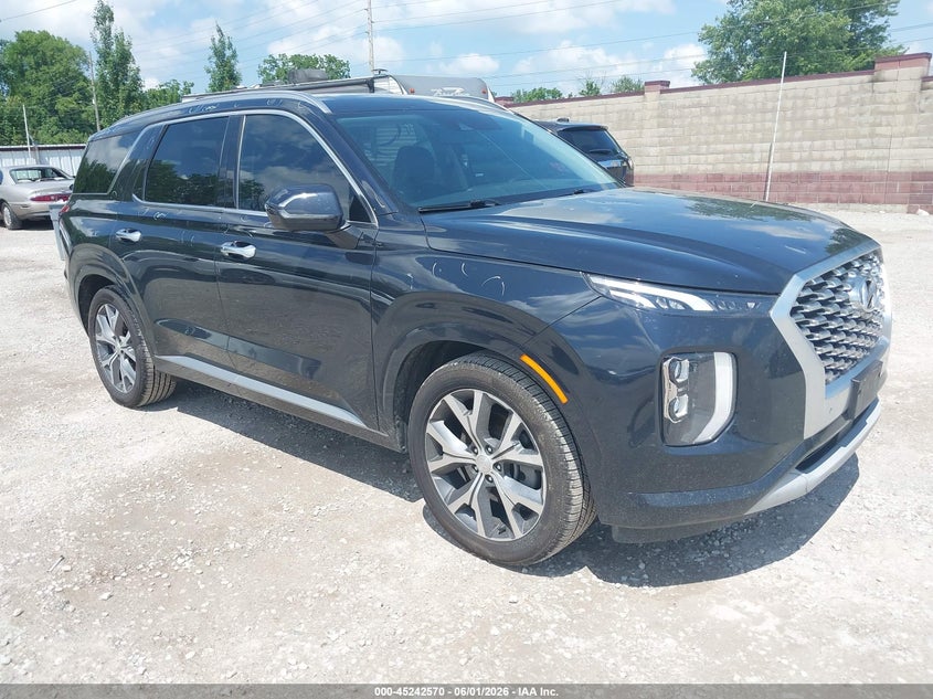 2021 Hyundai Palisade VIN KM8R54HE1MU256528 IAAI salvage auction — HAIL, Salvage Title, sold $9,100 on 2026-08-03 (photo 1)