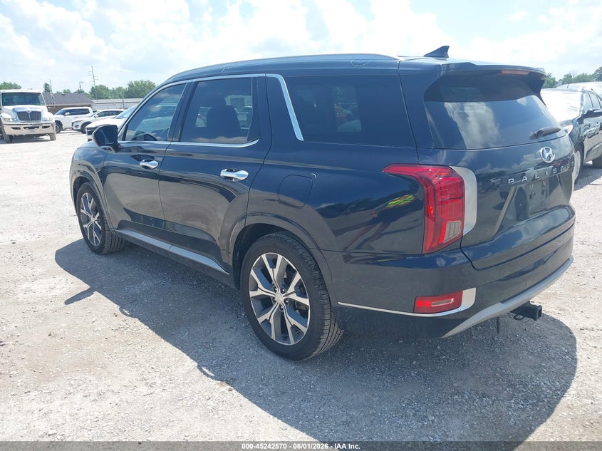 2021 Hyundai Palisade VIN KM8R54HE1MU256528 IAAI salvage auction — HAIL, Salvage Title, sold $9,100 on 2026-08-03 (photo 3)