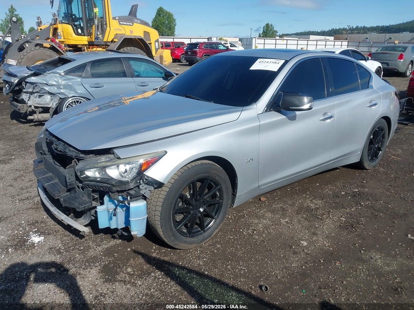 2016 Infiniti Q50 VIN JN1CV7AR8GM252797 IAAI salvage auction — RIGHT SIDE, Salvage Title, sold $1,350 on 2026-07-21 (photo 2)