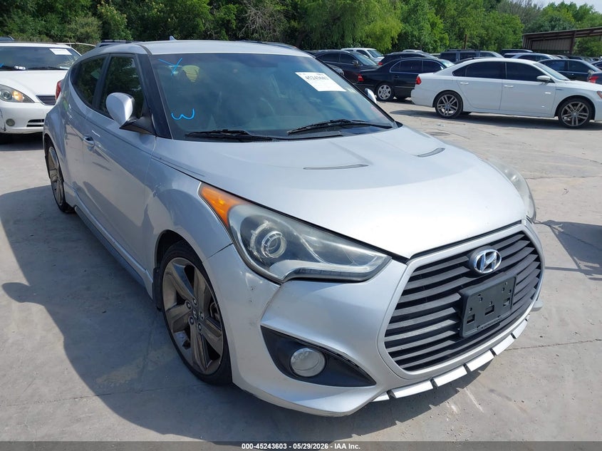 2014 Hyundai Veloster VIN KMHTC6AE9EU200680 IAAI salvage auction — NORMAL WEAR, Original (Texas), sold $900 on 2026-07-06 (photo 1)