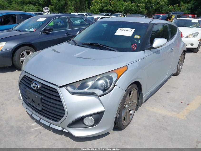 2014 Hyundai Veloster VIN KMHTC6AE9EU200680 IAAI salvage auction — NORMAL WEAR, Original (Texas), sold $900 on 2026-07-06 (photo 2)
