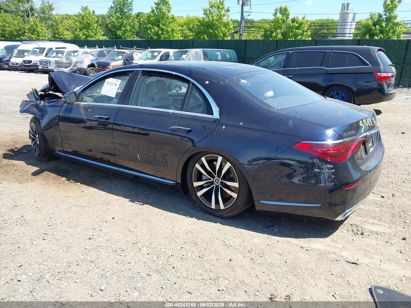2026 Mercedes-benz S-klasse VIN W1K6G7GB3TA351818 IAAI salvage auction — FRONT END, Salvage Title, sold $12,100 on 2026-07-28 (photo 3)