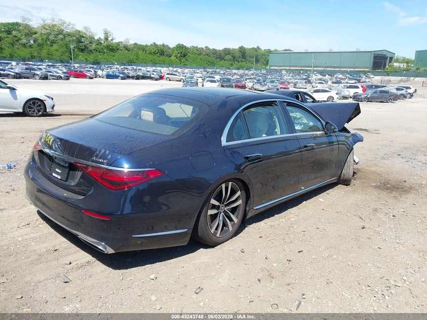 2026 Mercedes-benz S-klasse VIN W1K6G7GB3TA351818 IAAI salvage auction — FRONT END, Salvage Title, sold $12,100 on 2026-07-28 (photo 4)