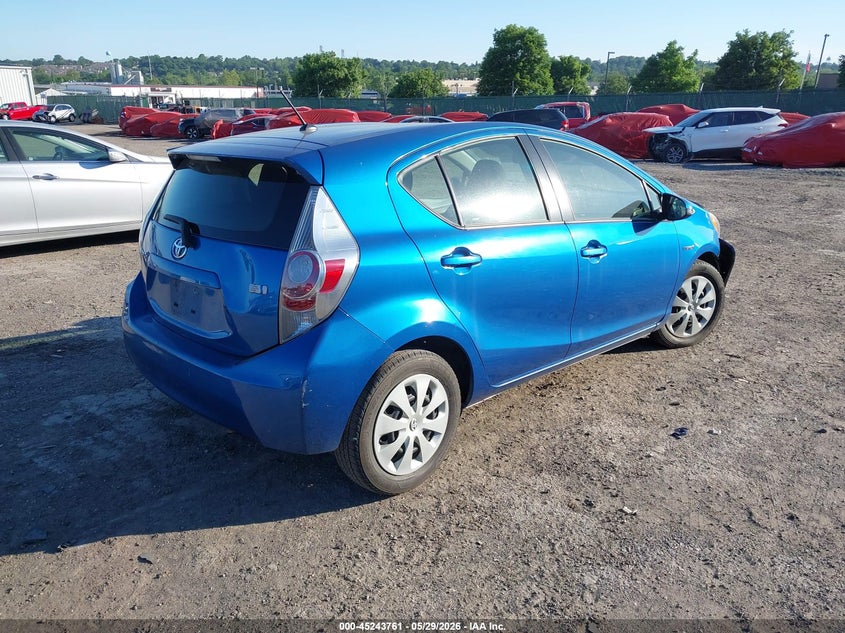 2014 Toyota Prius c VIN JTDKDTB35E1070746 IAAI salvage auction — FRONT END, Salvage Title, sold $500 on 2026-07-10 (photo 4)
