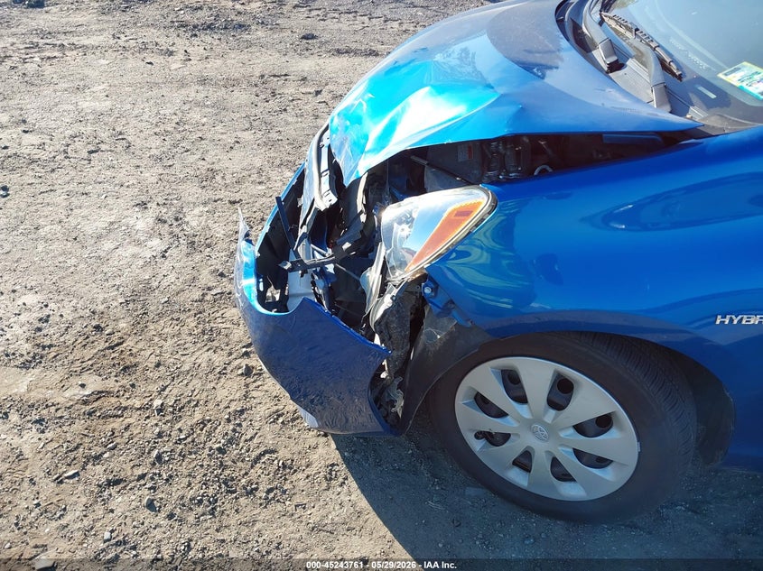 2014 Toyota Prius c VIN JTDKDTB35E1070746 IAAI salvage auction — FRONT END, Salvage Title, sold $500 on 2026-07-10 (photo 6)