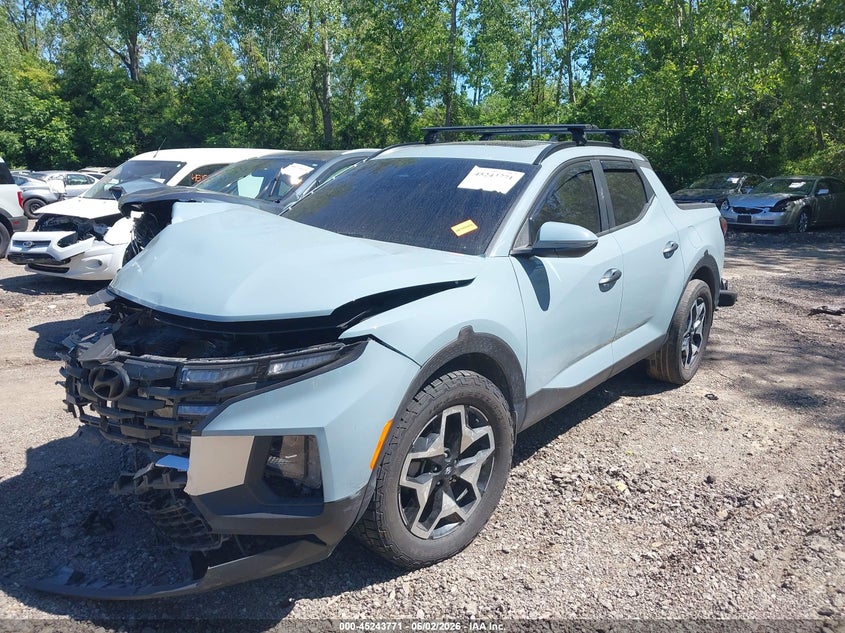 2023 Hyundai Santa cruz VIN 5NTJCDAE4PH074002 IAAI salvage auction — FRONT END, Salvage Title, sold $5,900 on 2026-07-14 (photo 2)