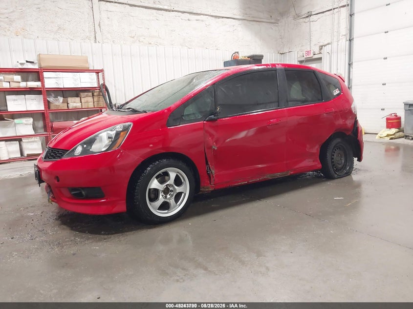 2013 Honda Fit VIN JHMGE8H5XDC054763 IAAI salvage auction — SIDE, Salvage Title, sold $25 on 2026-07-10 (photo 2)