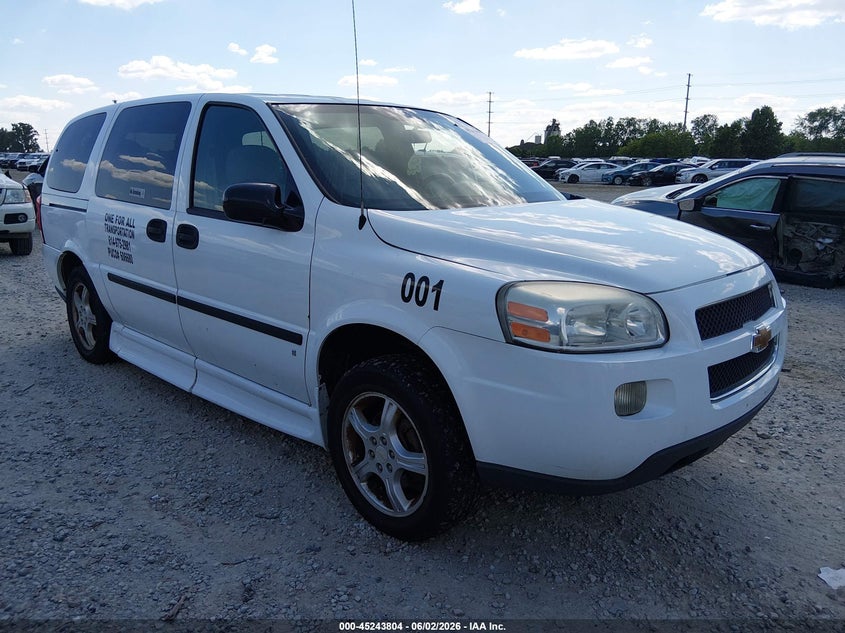 2008 Chevrolet Uplander VIN 1GBDV13W98D142073 IAAI salvage auction — RIGHT FRONT, Salvage (Ohio), sold $650 on 2026-07-09 (photo 1)