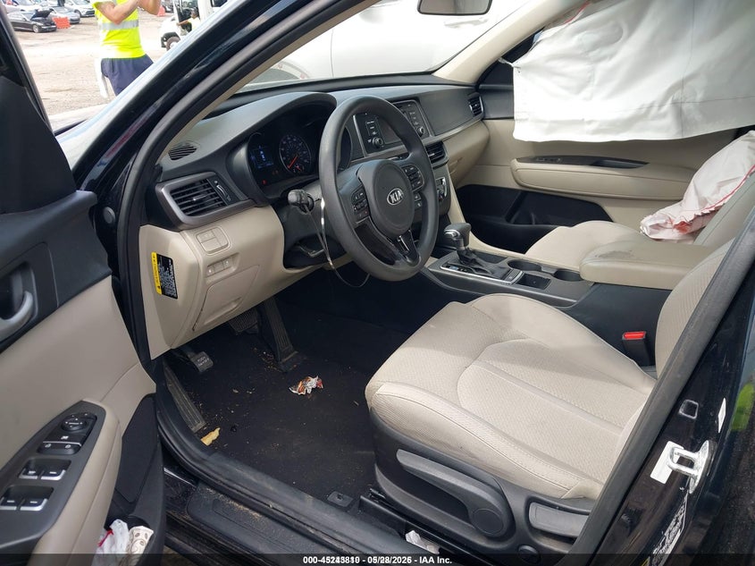 2016 Kia Optima VIN 5XXGT4L32GG105585 IAAI salvage auction — RIGHT SIDE, Salvage Title, sold $875 on 2026-07-15 (photo 5)