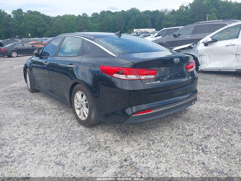 2016 Kia Optima VIN 5XXGT4L32GG105585 IAAI salvage auction — RIGHT SIDE, Salvage Title, sold $875 on 2026-07-15 (photo 3)