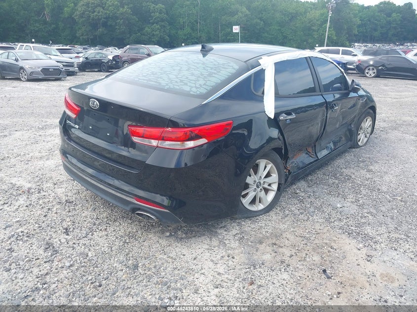 2016 Kia Optima VIN 5XXGT4L32GG105585 IAAI salvage auction — RIGHT SIDE, Salvage Title, sold $875 on 2026-07-15 (photo 4)