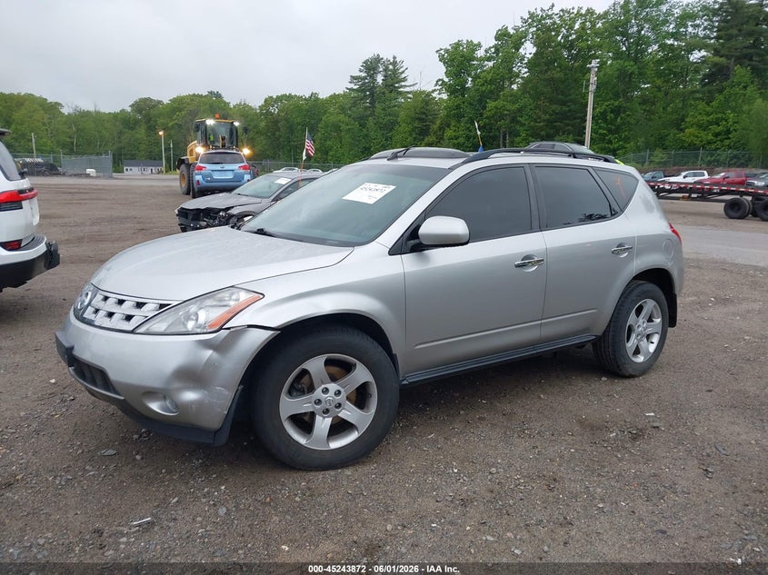 2004 Nissan Murano VIN JN8AZ08W74W307658 IAAI salvage auction — FRONT END, Salvage (Massachusetts), sold $425 on 2026-07-24 (photo 2)