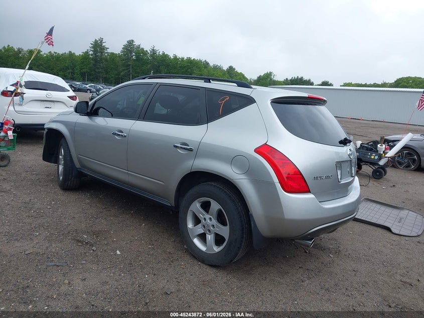 2004 Nissan Murano VIN JN8AZ08W74W307658 IAAI salvage auction — FRONT END, Salvage (Massachusetts), sold $425 on 2026-07-24 (photo 3)