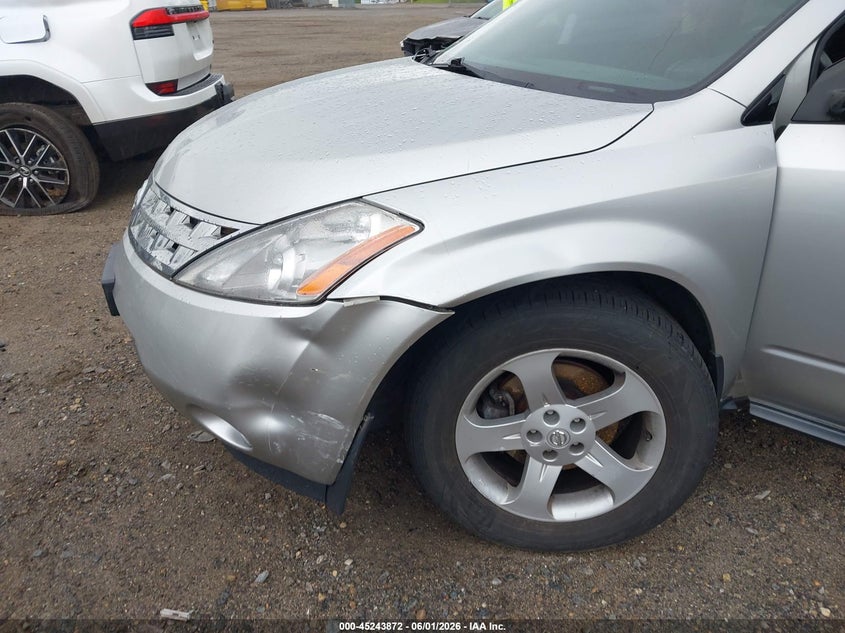 2004 Nissan Murano VIN JN8AZ08W74W307658 IAAI salvage auction — FRONT END, Salvage (Massachusetts), sold $425 on 2026-07-24 (photo 6)