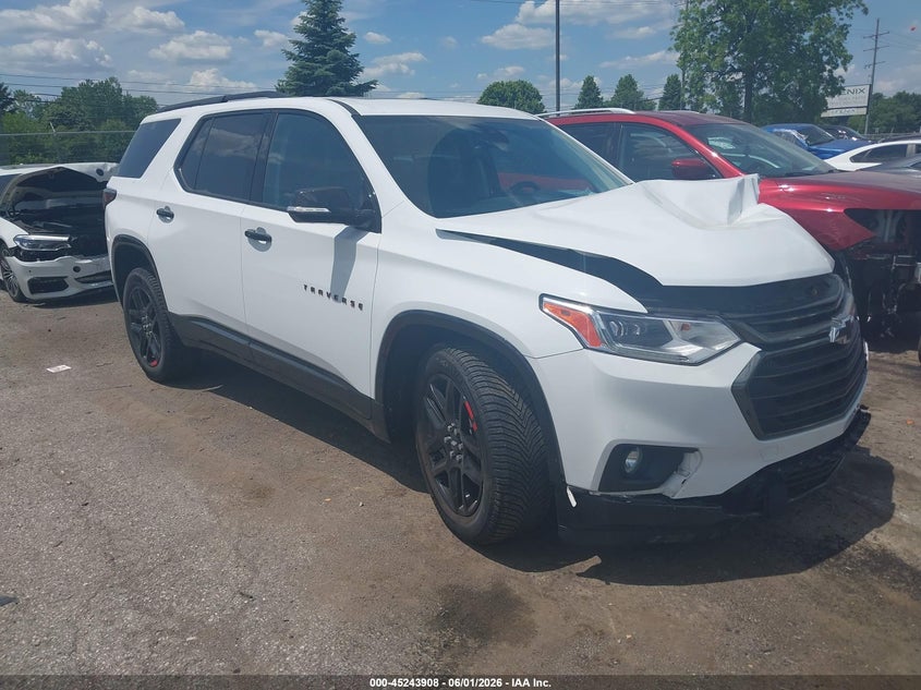 2019 Chevrolet Traverse VIN 1GNEVKKW7KJ218106 IAAI salvage auction — FRONT END, Salvage Title, sold $3,800 on 2026-07-09 (photo 1)