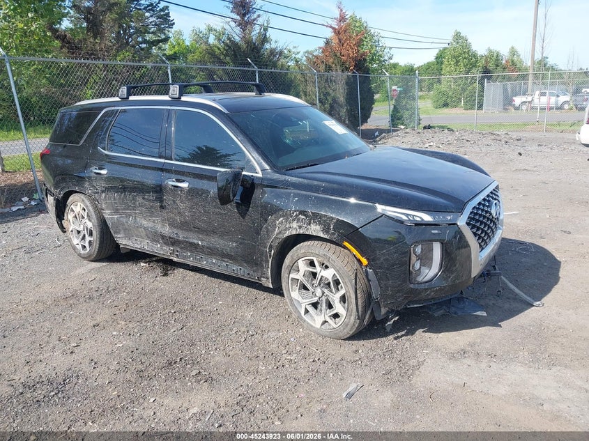 2021 Hyundai Palisade VIN KM8R7DHEXMU180012 IAAI salvage auction — FRONT END, Salvage Title, sold $6,500 on 2026-07-21 (photo 1)
