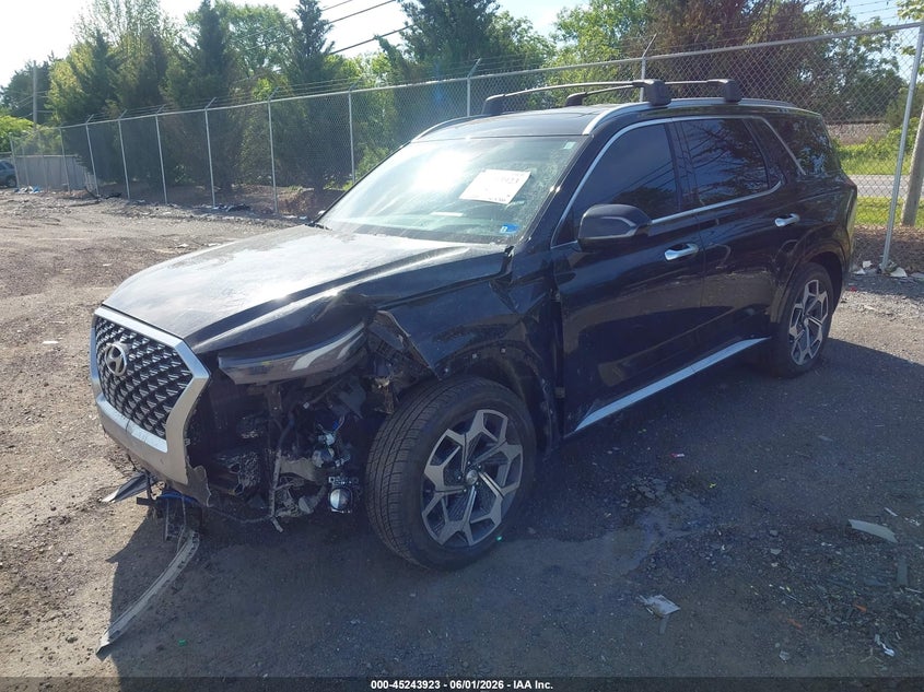 2021 Hyundai Palisade VIN KM8R7DHEXMU180012 IAAI salvage auction — FRONT END, Salvage Title, sold $6,500 on 2026-07-21 (photo 2)