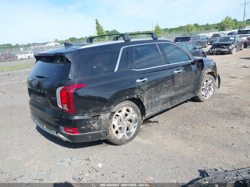 2021 Hyundai Palisade VIN KM8R7DHEXMU180012 IAAI salvage auction — FRONT END, Salvage Title, sold $6,500 on 2026-07-21 (photo 4)