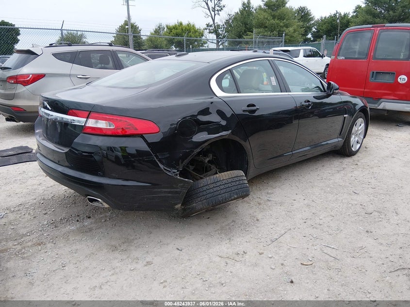 2010 Jaguar Xf VIN SAJWA0FA1AHR65915 IAAI salvage auction — RIGHT REAR, Salvage (Kentucky), sold $425 on 2026-07-29 (photo 4)