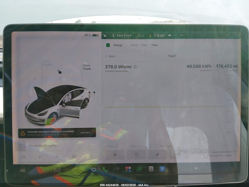2019 Tesla Model 3 VIN 5YJ3E1EB4KF469949 IAAI salvage auction — LEFT FRONT, Salvage Title, sold $4,950 on 2026-08-01 (photo 7)