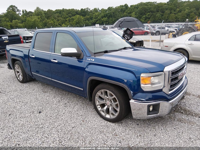 2015 Gmc SIERRA VIN 3GTU2VECXFG320409 IAAI salvage auction — Burn Engine, Salvage Title, sold $2,350 on 2026-07-30 (photo 1)