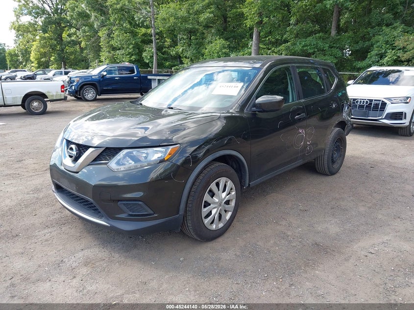 2016 Nissan Rogue VIN JN8AT2MV6GW142040 IAAI salvage auction — REAR END, Salvage Title, sold $850 on 2026-07-29 (photo 2)