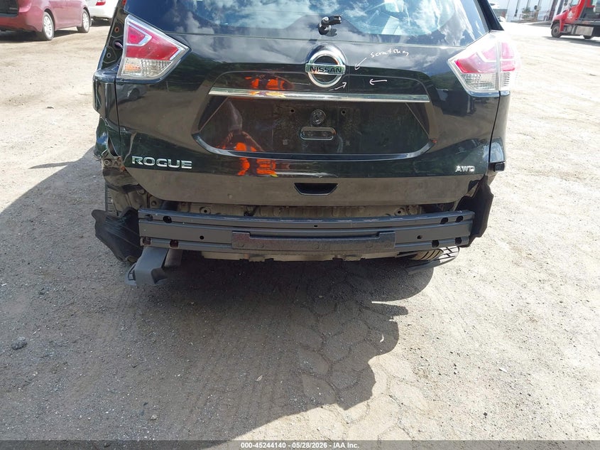 2016 Nissan Rogue VIN JN8AT2MV6GW142040 IAAI salvage auction — REAR END, Salvage Title, sold $850 on 2026-07-29 (photo 6)