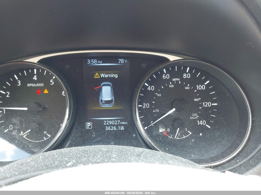 2016 Nissan Rogue VIN JN8AT2MV6GW142040 IAAI salvage auction — REAR END, Salvage Title, sold $850 on 2026-07-29 (photo 7)