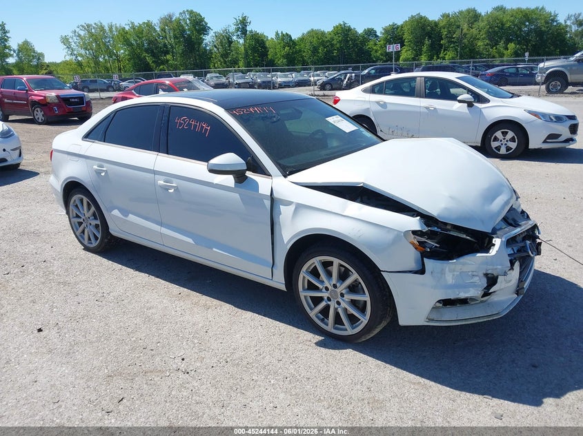 2016 Audi A3 VIN WAUB8GFF8G1044691 IAAI salvage auction — FRONT END, Salvage Title, sold $675 on 2026-07-16 (photo 1)