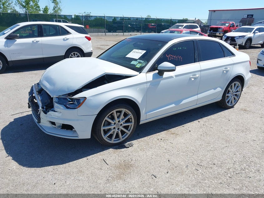2016 Audi A3 VIN WAUB8GFF8G1044691 IAAI salvage auction — FRONT END, Salvage Title, sold $675 on 2026-07-16 (photo 2)