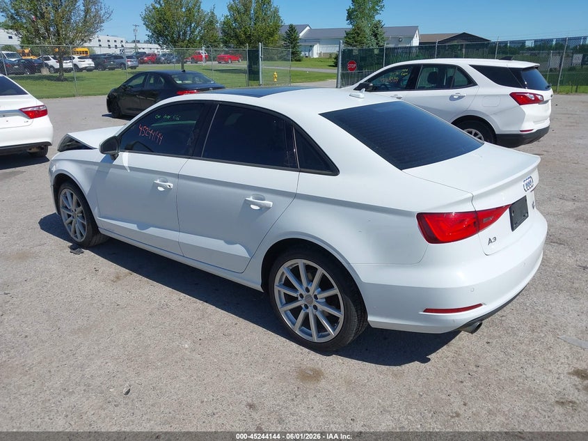2016 Audi A3 VIN WAUB8GFF8G1044691 IAAI salvage auction — FRONT END, Salvage Title, sold $675 on 2026-07-16 (photo 3)